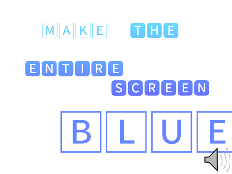 Blue - A game