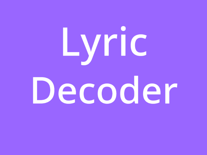 Lyric Decoder