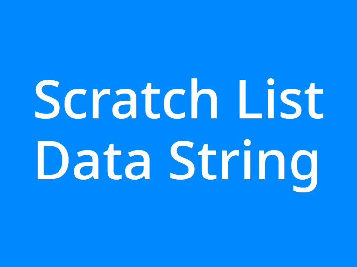Scratch List Data String
